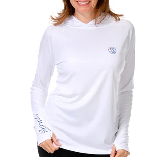Thumbnail 2: SCALES Women's Outdoor Paradise Hooded Performance Top 