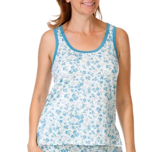 Thumbnail 4: IZOD Women's 2 Pc Tank & Pajama Shorts Set 