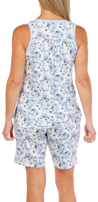 Thumbnail 3: IZOD Women's 2 Pc Tank & Pajama Shorts Set 