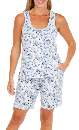 Thumbnail 1: IZOD Women's 2 Pc Tank & Pajama Shorts Set 