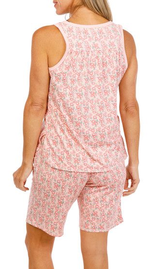 Thumbnail 2: IZOD Women's 2 Pc Tank & Pajama Shorts Set 