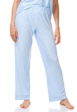 Thumbnail 2: JACLYN Women's 2 Pc Button Down Pajama Pants Set 