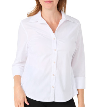 Thumbnail 1: Zac & Rachel Petite Pearl Button Down Top 