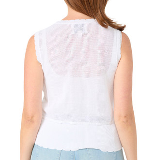 Thumbnail 2: INDUSTRY Women's Sleeveless Floral Open Knit Top 