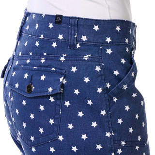 Thumbnail 3: SUPPLIES BY UNIONBAY Womens Alix Twill Star Print Shorts 