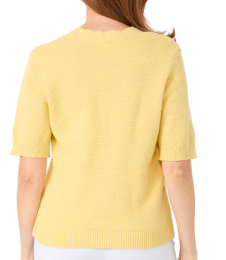 Thumbnail 2: Kathy Ireland Women's Short Sleeve Starfish Button Down Cardigan 