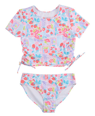 Thumbnail 2: Andy & Evan 2-Piece Big Girls Mixed Fruit Print Swimsuit 