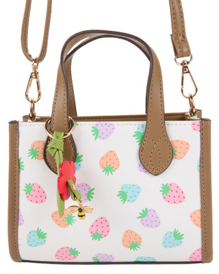 Thumbnail 2: MON CHERI Small Crossbody Satchel with Charm 