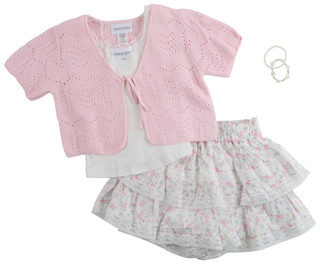 Thumbnail 1: Tween Diva Big Girls 3‑Piece Big Girls Cari Floral Skort Set 