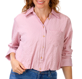 Thumbnail 1: Democracy Petite Tucked Sleeve Woven Top 