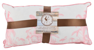 Thumbnail 1: Panama Jack 14" x 26" Pink Toile Pillow 