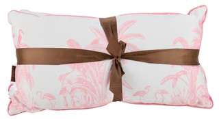 Thumbnail 2: Panama Jack 14" x 26" Pink Toile Pillow 