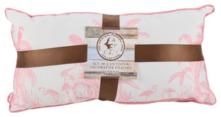 Thumbnail 1: Panama Jack 14" x 26" Pink Toile Pillow 