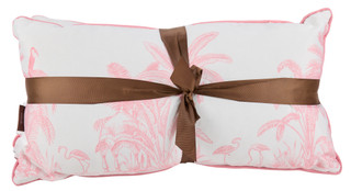 Thumbnail 2: Panama Jack 14" x 26" Pink Toile Pillow 
