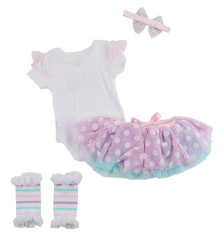 Thumbnail 2: Baby Essentials Baby Girls 2 Pc Tutu Skirt Set  