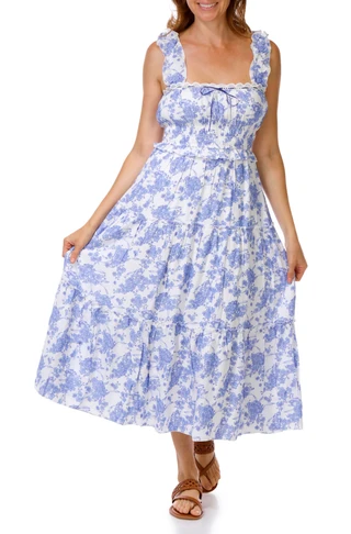 Thumbnail 1: Trixxi Los Angeles Juniors Floral Print Maxi Dress 