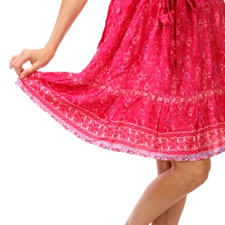 Thumbnail 5: Beach Lunch Lounge Women's Scoop-Neck Short Sleeve Tie Dress 