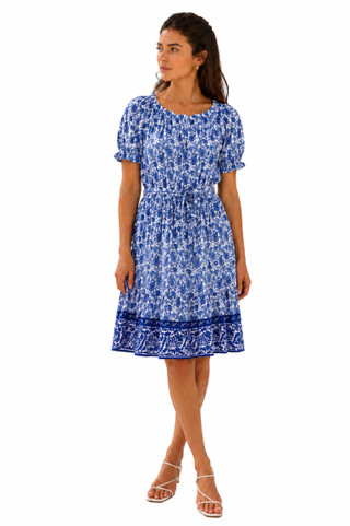 Thumbnail 1: Beach Lunch Lounge Women's Scoop-Neck Short Sleeve Tie Dress 