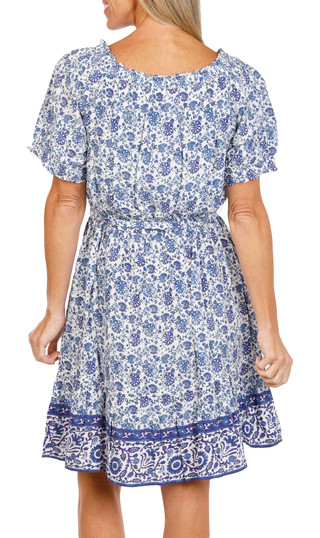 Thumbnail 5: Beach Lunch Lounge Women's Scoop-Neck Short Sleeve Tie Dress 