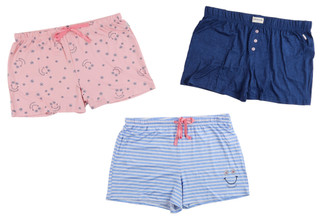 Thumbnail 1: Life is Good Women's 3 Pk Pajama Lounge Shorts 