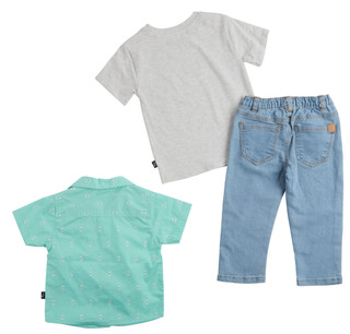 Thumbnail 2: American Hawk Toddler Boy's 3 Pc Coordinated Set 