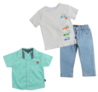 Thumbnail 1: American Hawk Toddler Boy's 3 Pc Coordinated Set 