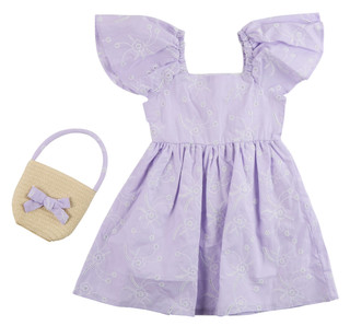 Thumbnail 1: B TWEEN Little Girls 2 Pc Puff Sleeve Dress and Purse Set 