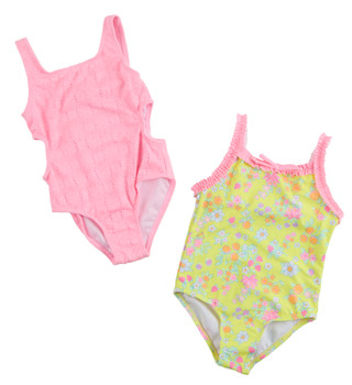 Thumbnail 1: Derek Heart Little Girls 2 Pk Swimsuit Set 