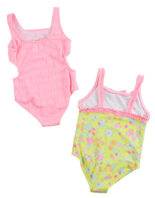 Thumbnail 2: Derek Heart Little Girls 2 Pk Swimsuit Set 