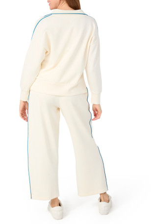 Thumbnail 3: Nanette Lepore Petite Long Sleeve 1/2 Zip Pullover Pant Set 