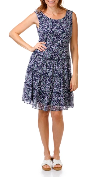 Thumbnail 3: Connected Apparel Women's 2 Pc Sleeveless Knee-High Dress w/ Cardigan 