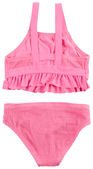 Thumbnail 2: Breaking Waves Big Girls 2 Pc Ribbed Swim Set 