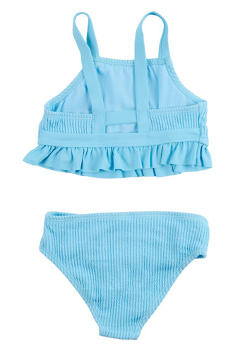 Thumbnail 2: Breaking Waves Big Girls 2 Pc Ribbed Swim Set 