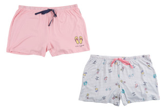 Thumbnail 1: Life is Good Women's 2 Pk Pajama Lounge Shorts 