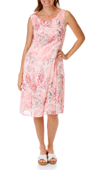 Thumbnail 5: Connected Apparel Women's 2 Pc Floral Dress Set 