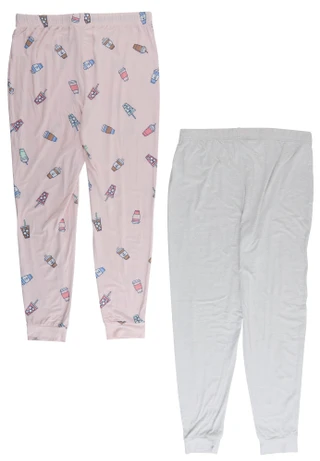 Thumbnail 3: Life is Good Women's 2 Pk Pajama Lounge Pants 