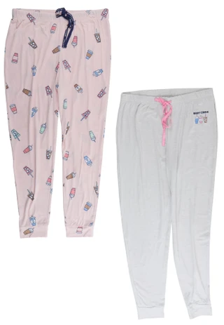 Thumbnail 1: Life is Good Women's 2 Pk Pajama Lounge Pants 