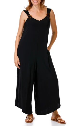 Thumbnail 1: Sami & Jo Women's Wide Leg Knit Jumpsuit 