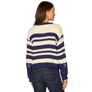 Thumbnail 4: Democracy Petite Button Front Striped Cardigan 