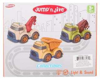 Thumbnail 2: Jump 'n Jive Construction Truck with Light & Sound 