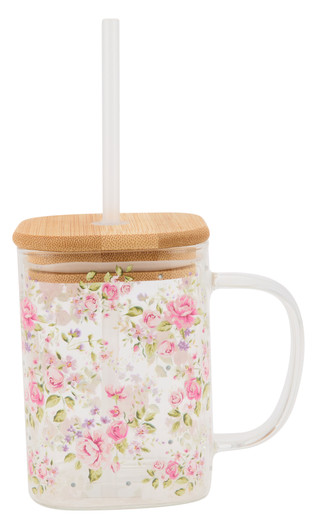 Thumbnail 1: Home Essentials 18 oz Sipper Mug with Lid & Straw 