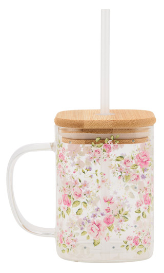 Thumbnail 3: Home Essentials 18 oz Sipper Mug with Lid & Straw 
