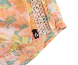 Thumbnail 2: VOLCOM Big Girls 2‑Piece Woven Smocked Tank & Shorts Set 