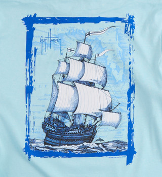 Thumbnail 3: Guy Harvey Big Boys Performance High Seas Hoodie  
