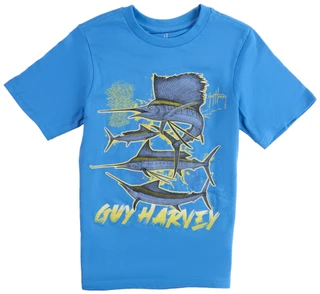 Thumbnail 1: Guy Harvey Big Boys Short Sleeve Graphic Logo T-Shirt 