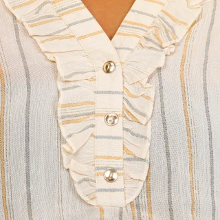 Thumbnail 2: Democracy Plus Sleeveless Ruched Ruffle Top 