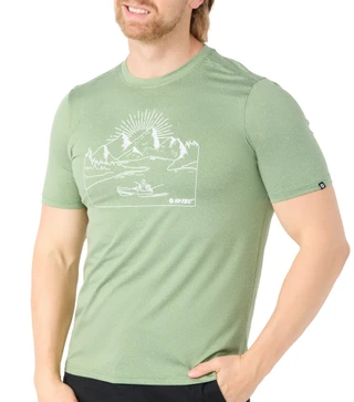 Thumbnail 1: HI TEC Men’s Short Sleeve Performance Crewneck Graphic Tee 