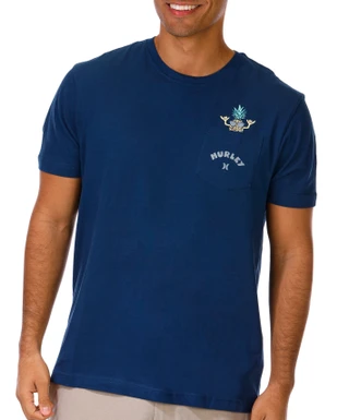 Thumbnail 1: Hurley Men’s Short Sleeve Cotton Pocket Crewneck Tee 