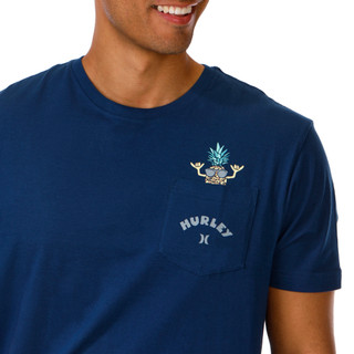 Thumbnail 3: Hurley Men’s Short Sleeve Cotton Pocket Crewneck Tee 