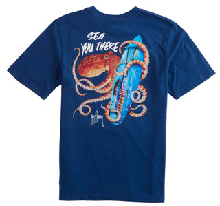 Thumbnail 3: Guy Harvey Big Boys Sea You There Short Sleeve T-Shirt 